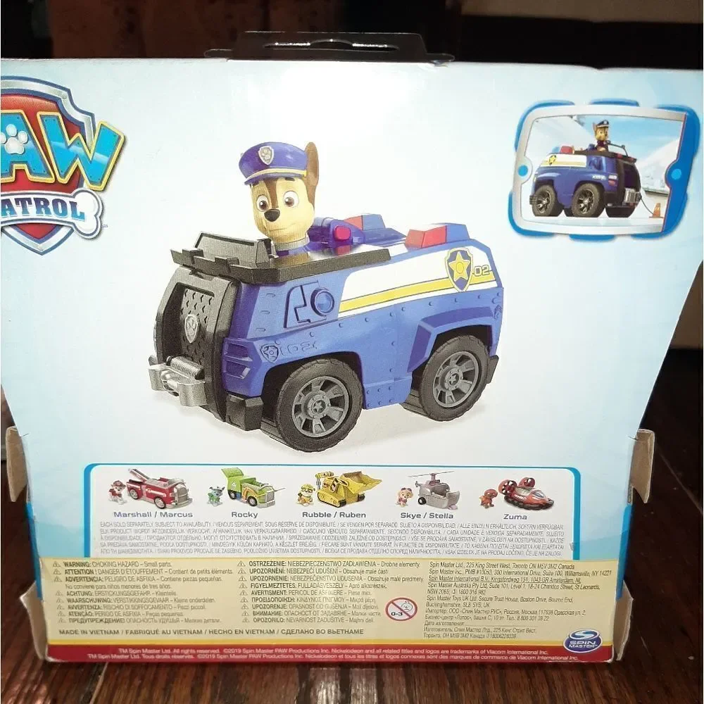 New Spinmaster Paw Patrol Chase Patrol Cruiser Vehicle & Collectible Figure